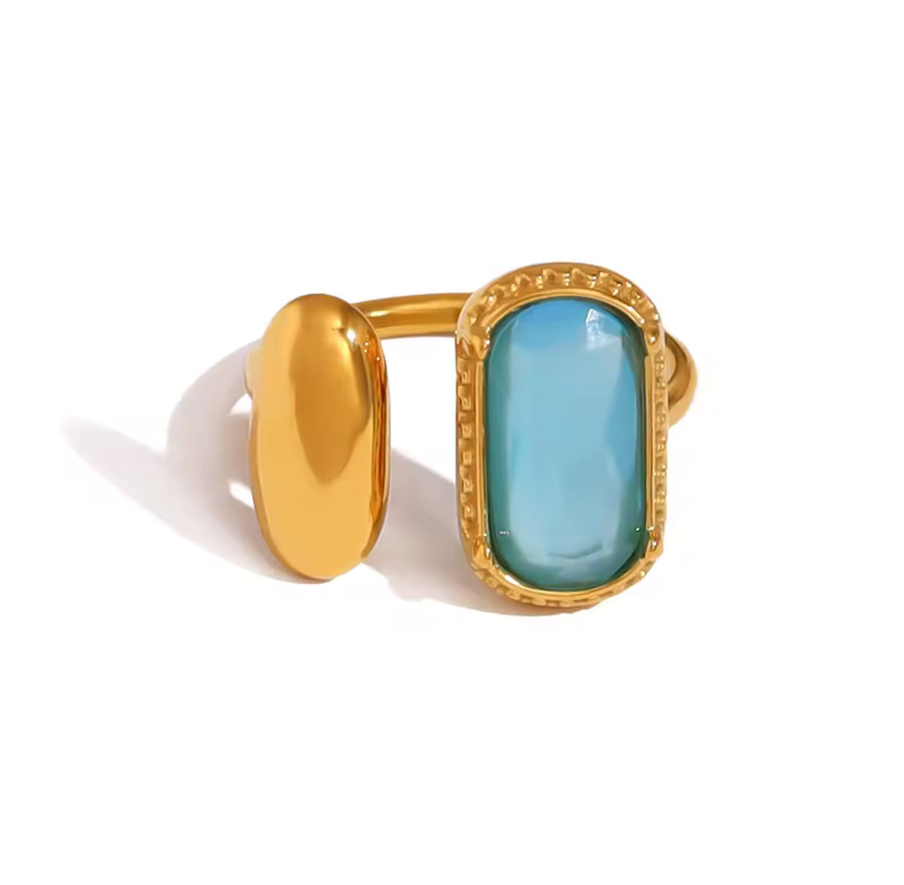 Anillo abierto cristal