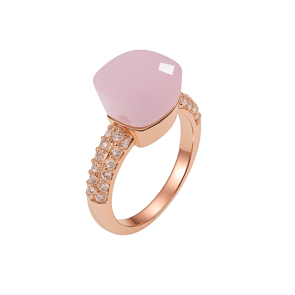 Anillo Topacio con circonia