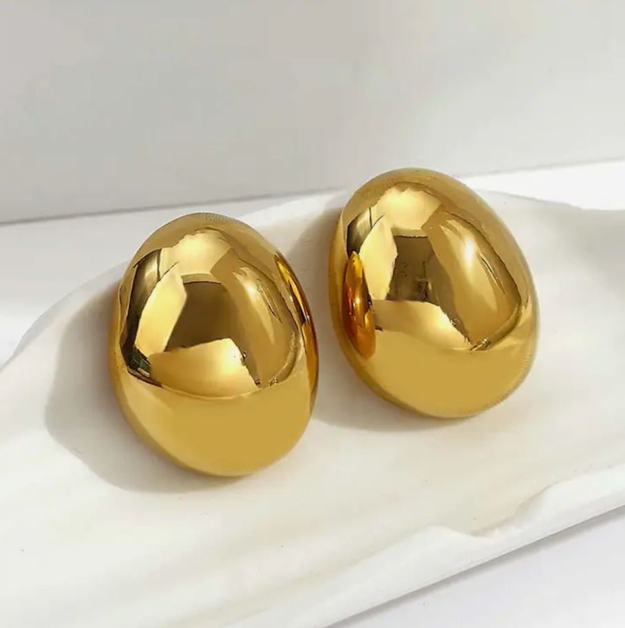Aretes óvalos grandes