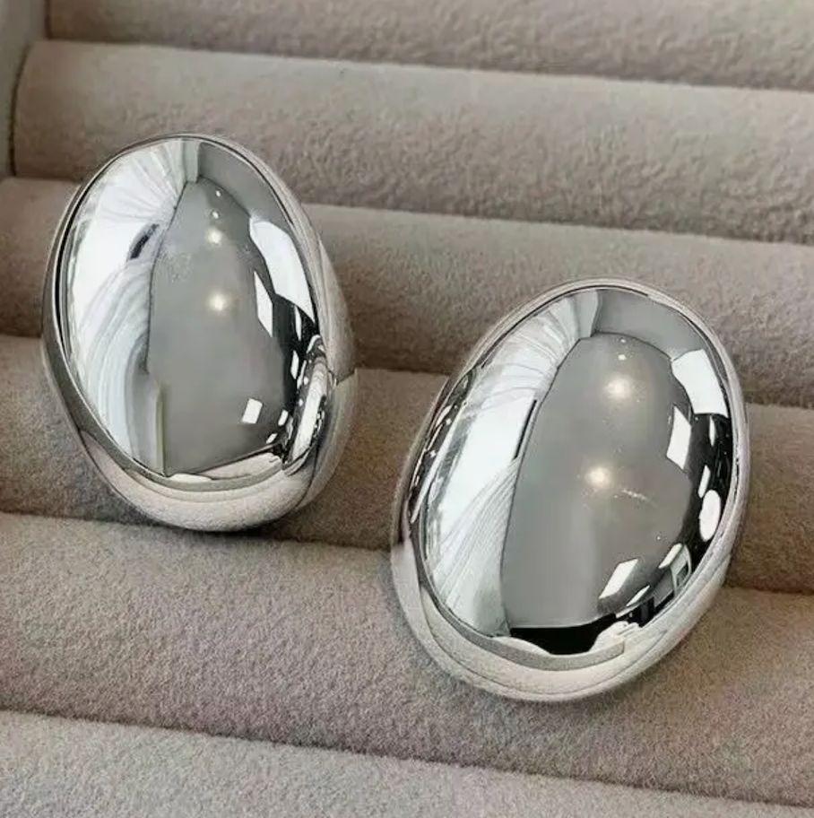 Aretes óvalos grandes