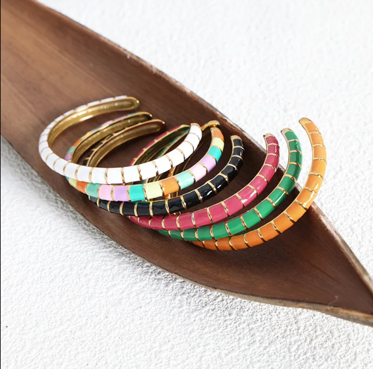 Brazalete metal colores delgado
