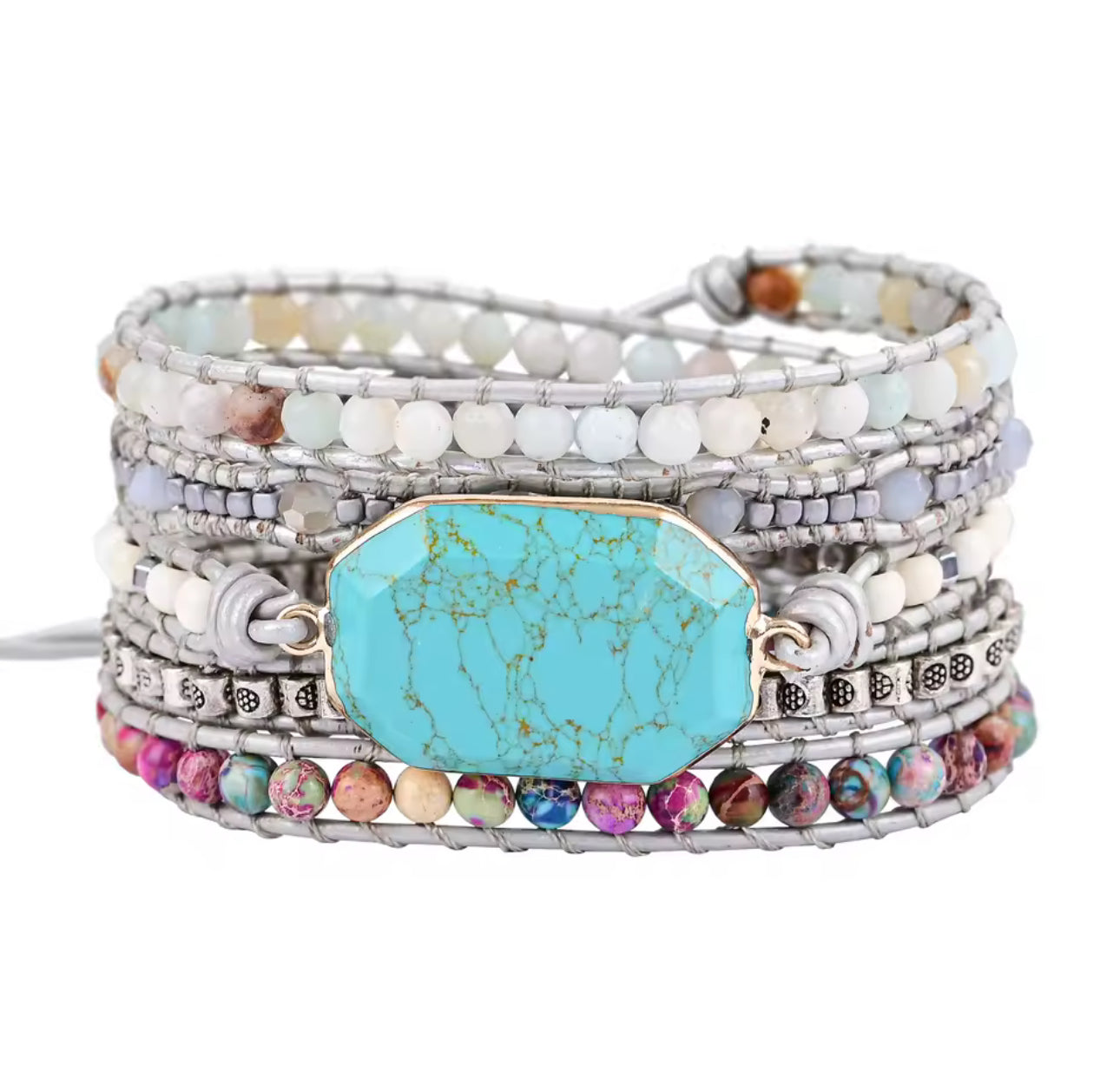 Pulsera Wrap: Serenity Stone