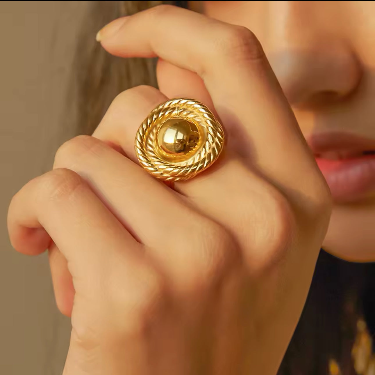 Anillo Círculo en Espiral