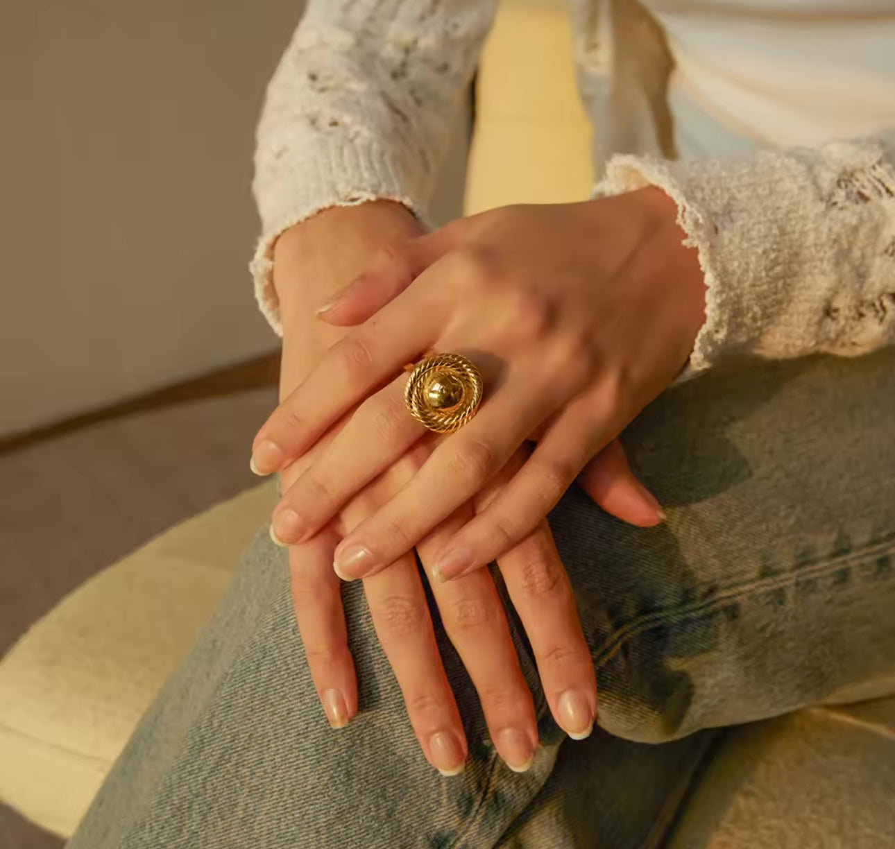 Anillo Círculo en Espiral