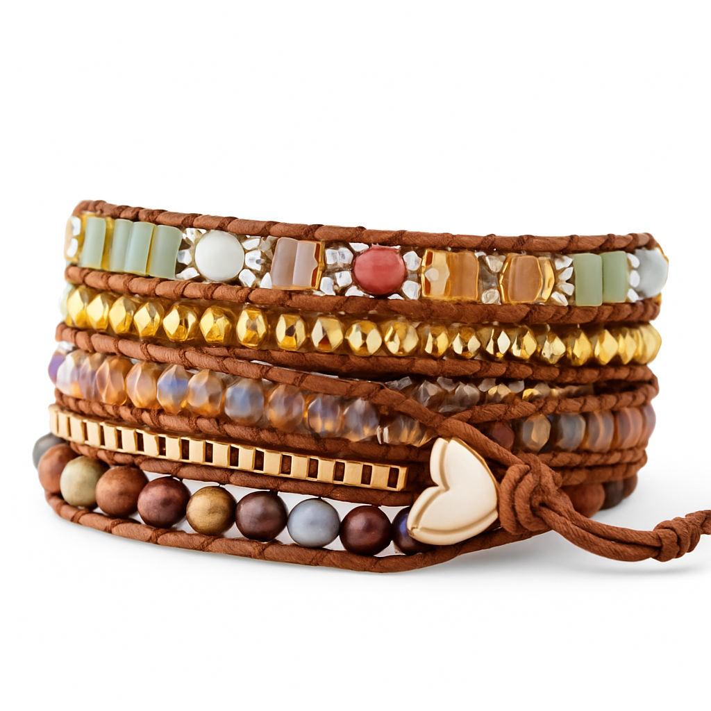 Pulsera Wrap: Friendship Heart