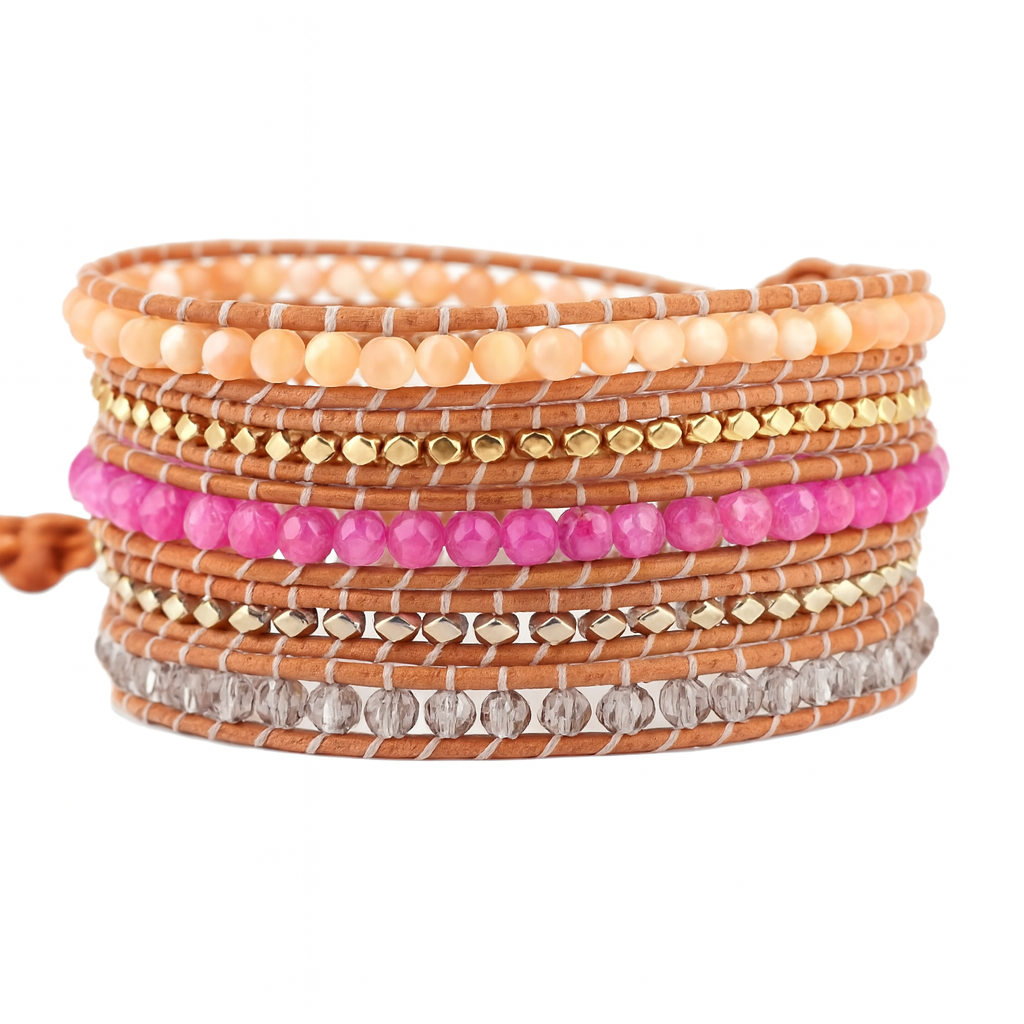 Pulsera Wrap: Sun Stone