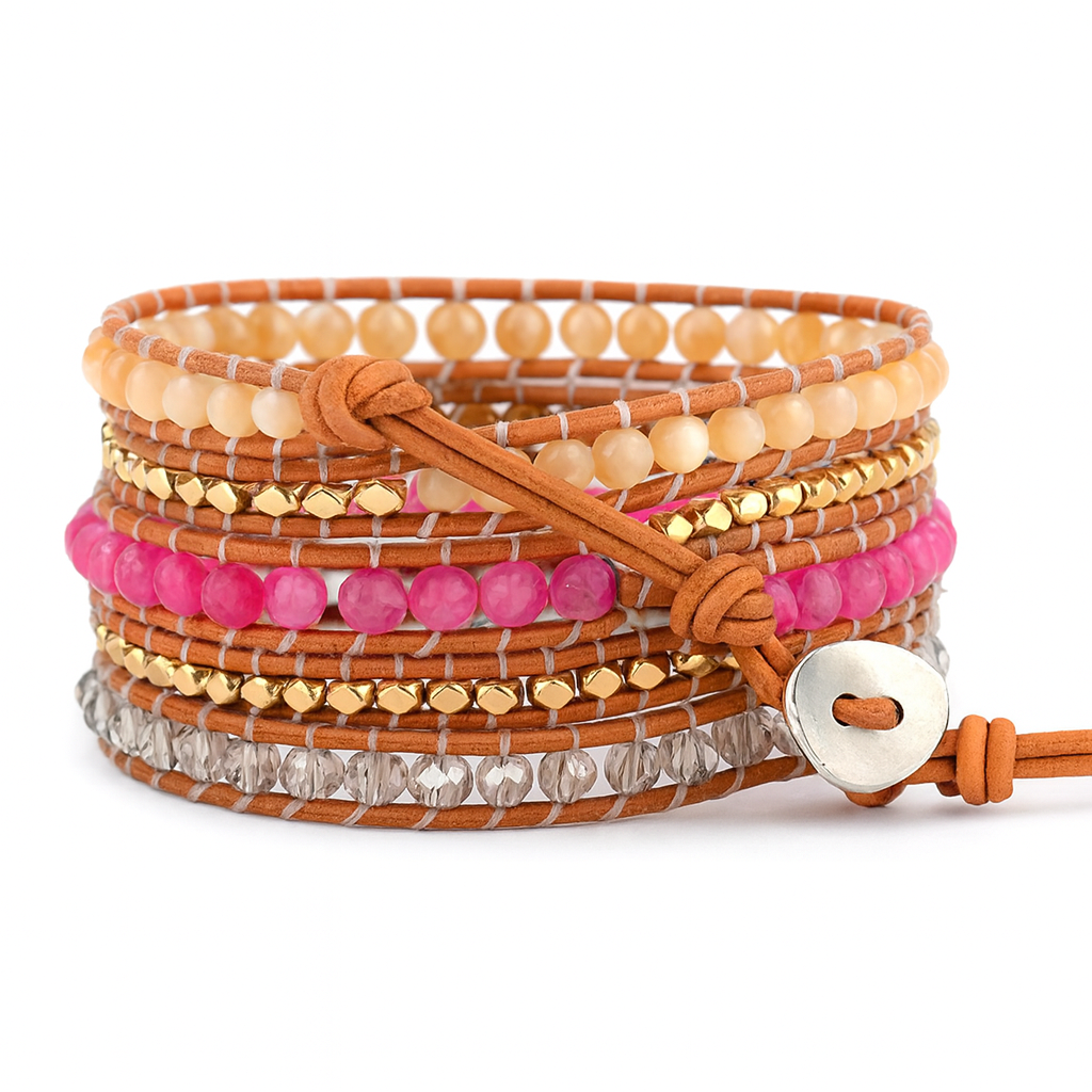 Pulsera Wrap: Sun Stone