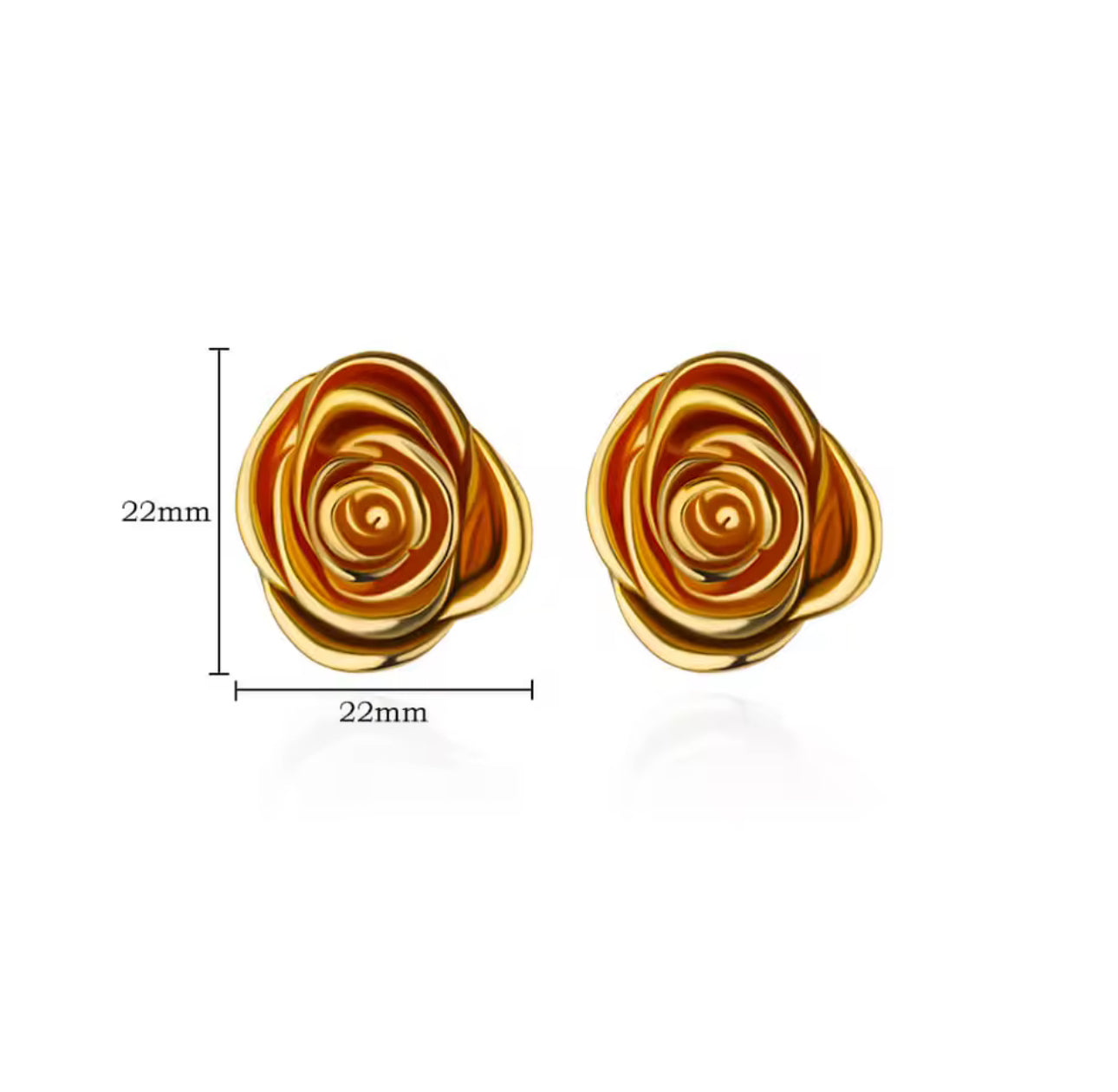 Aretes Rosa Dorada