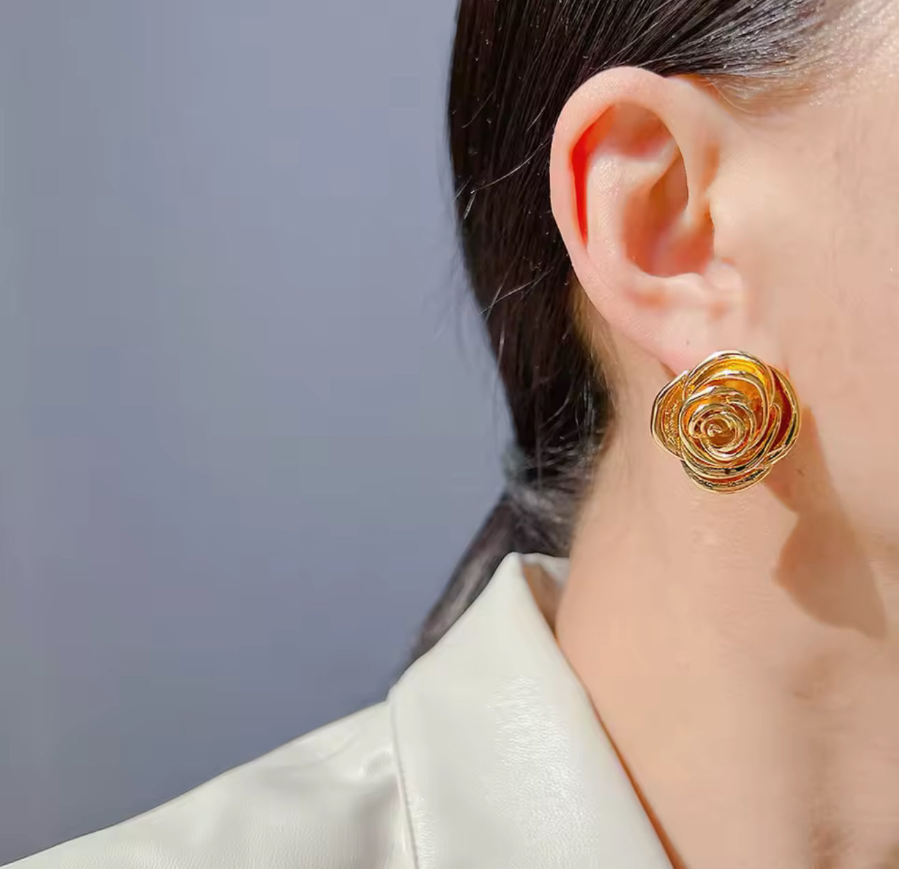 Aretes Rosa Dorada