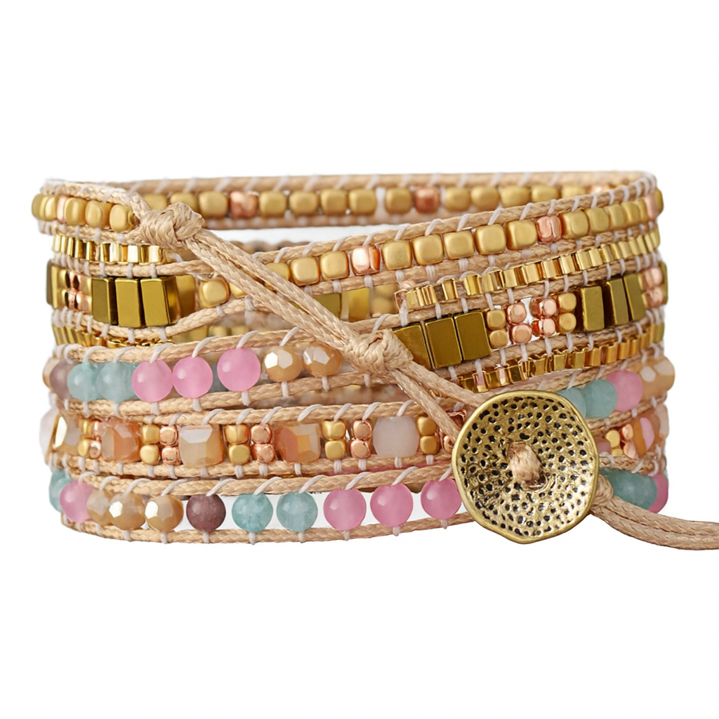 Pulsera Wrap: Daylight Stones