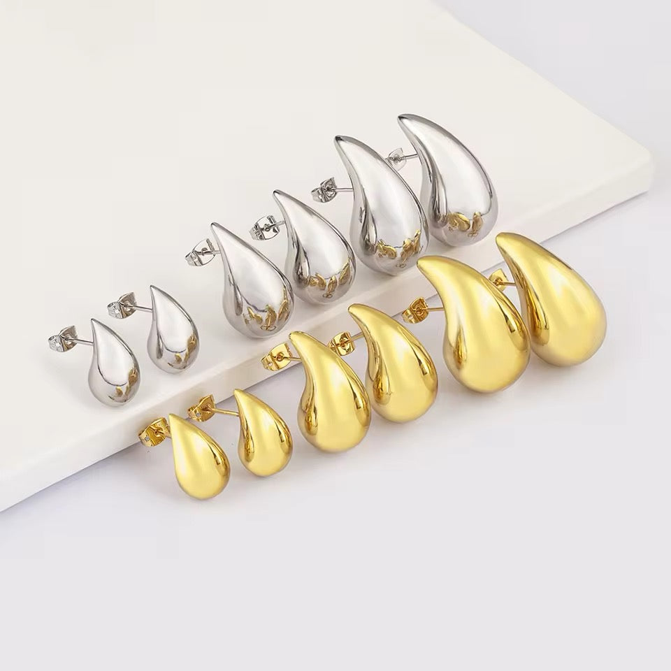 Aretes Gota Grande Lisa