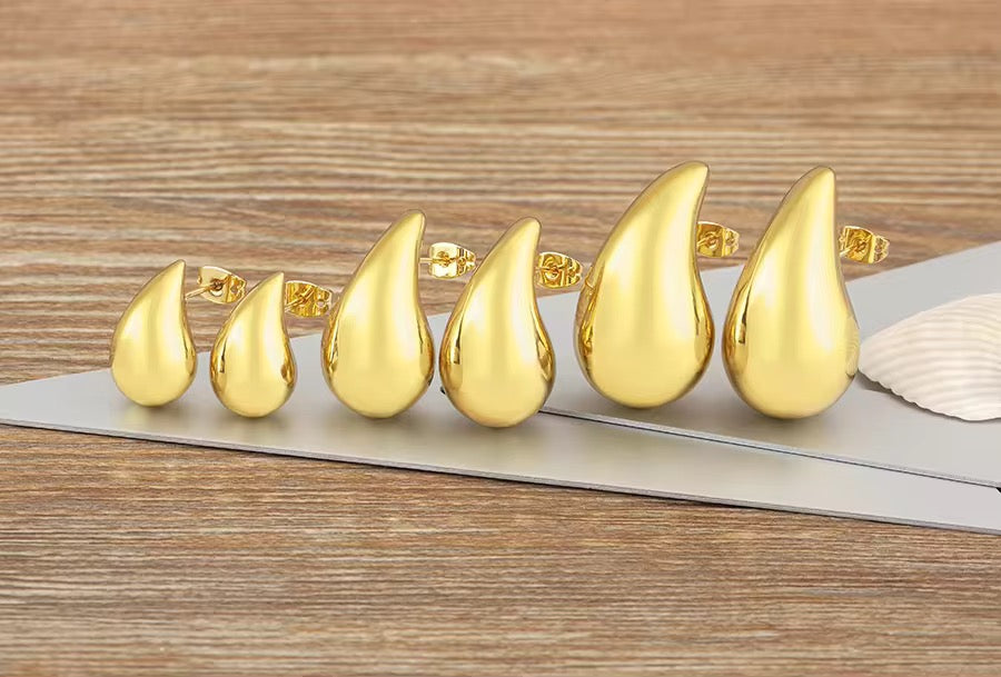 Aretes Gota Grande Lisa