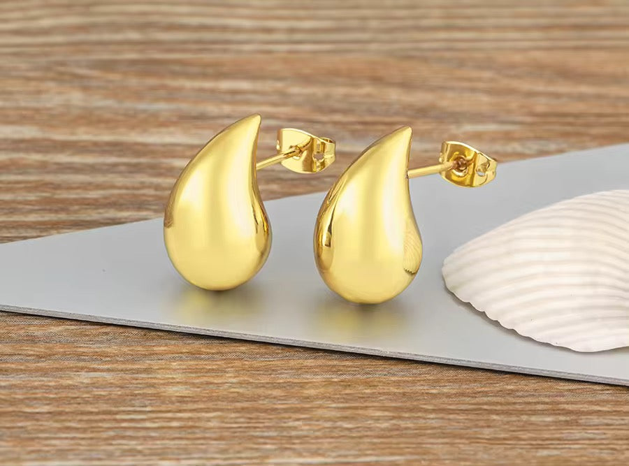 Aretes Gota Grande Lisa