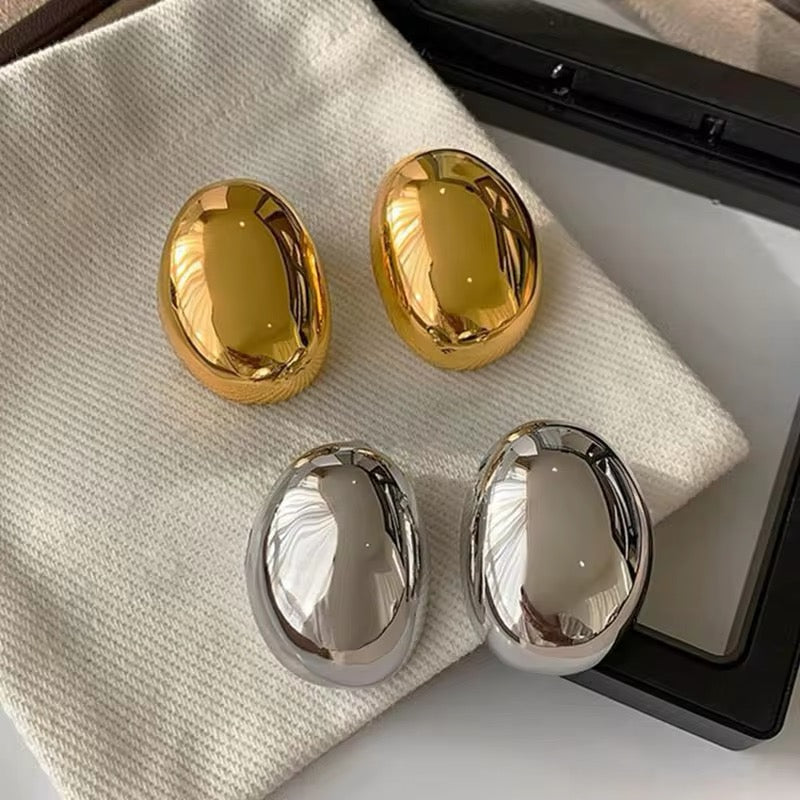 Aretes óvalos grandes
