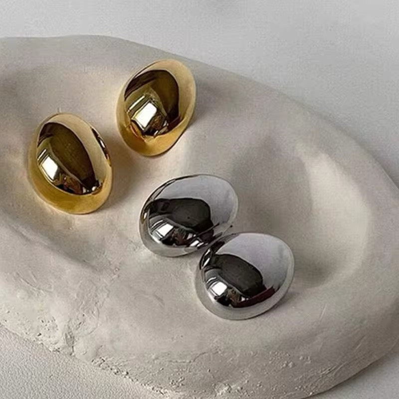 Aretes óvalos grandes