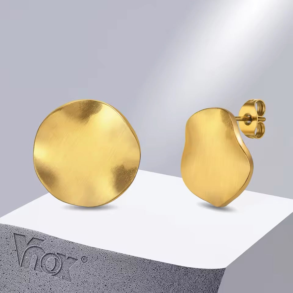 Aretes Circulares Abollados