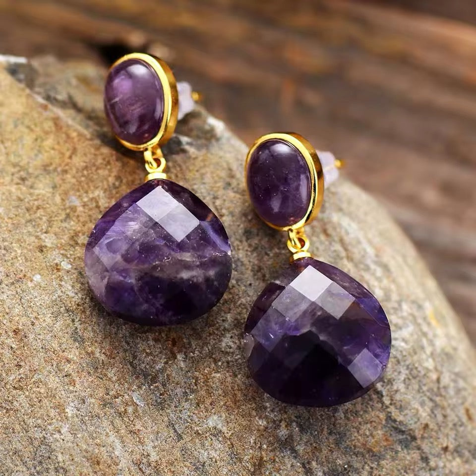 Pendientes Amatista