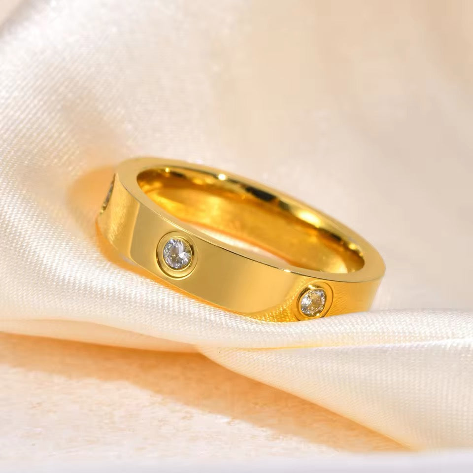 Tornillos circonias oro