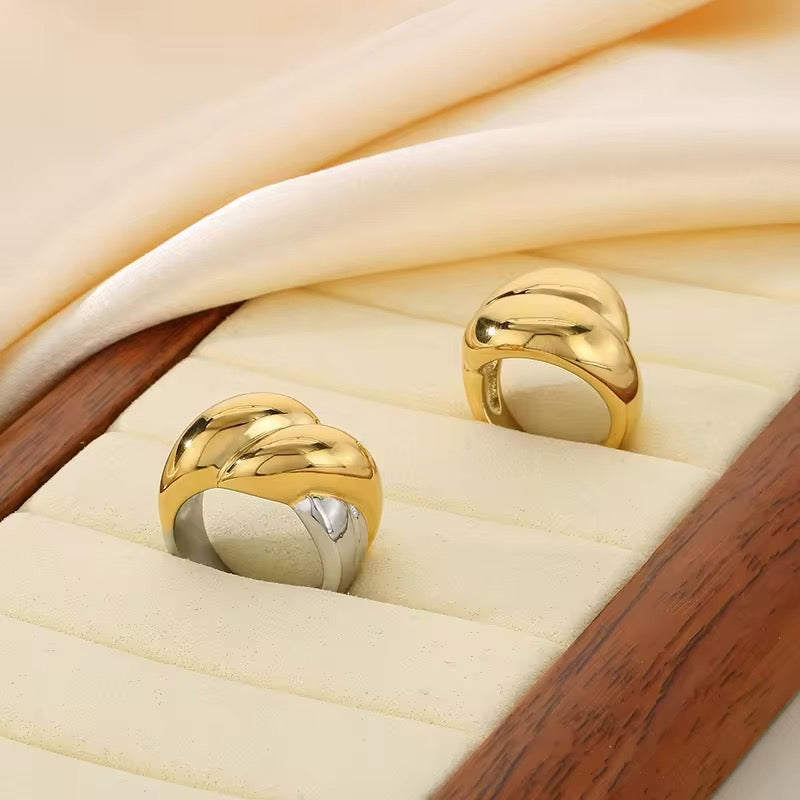 Trenza oro y plata