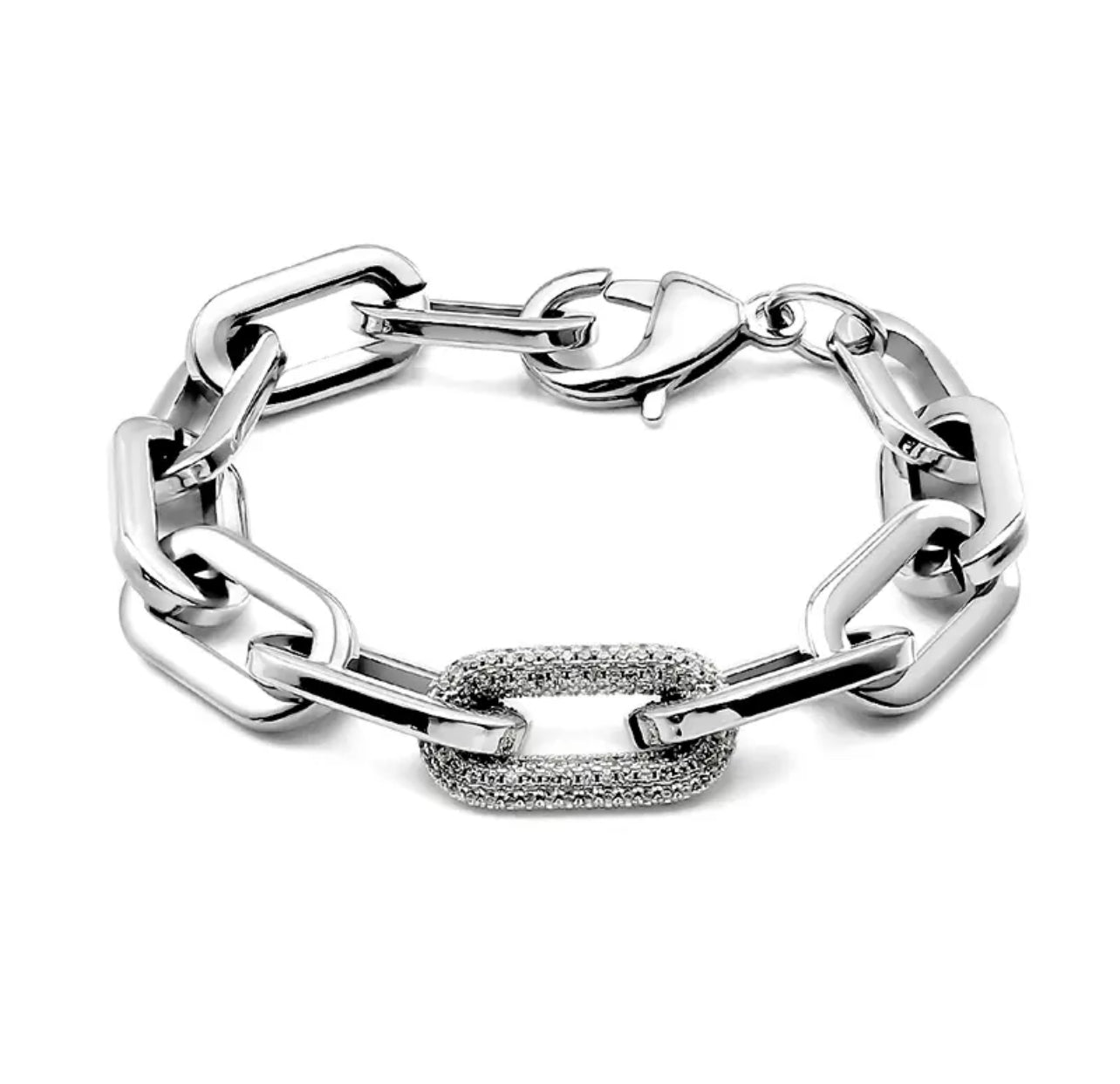 Cadena gruesa con circonia