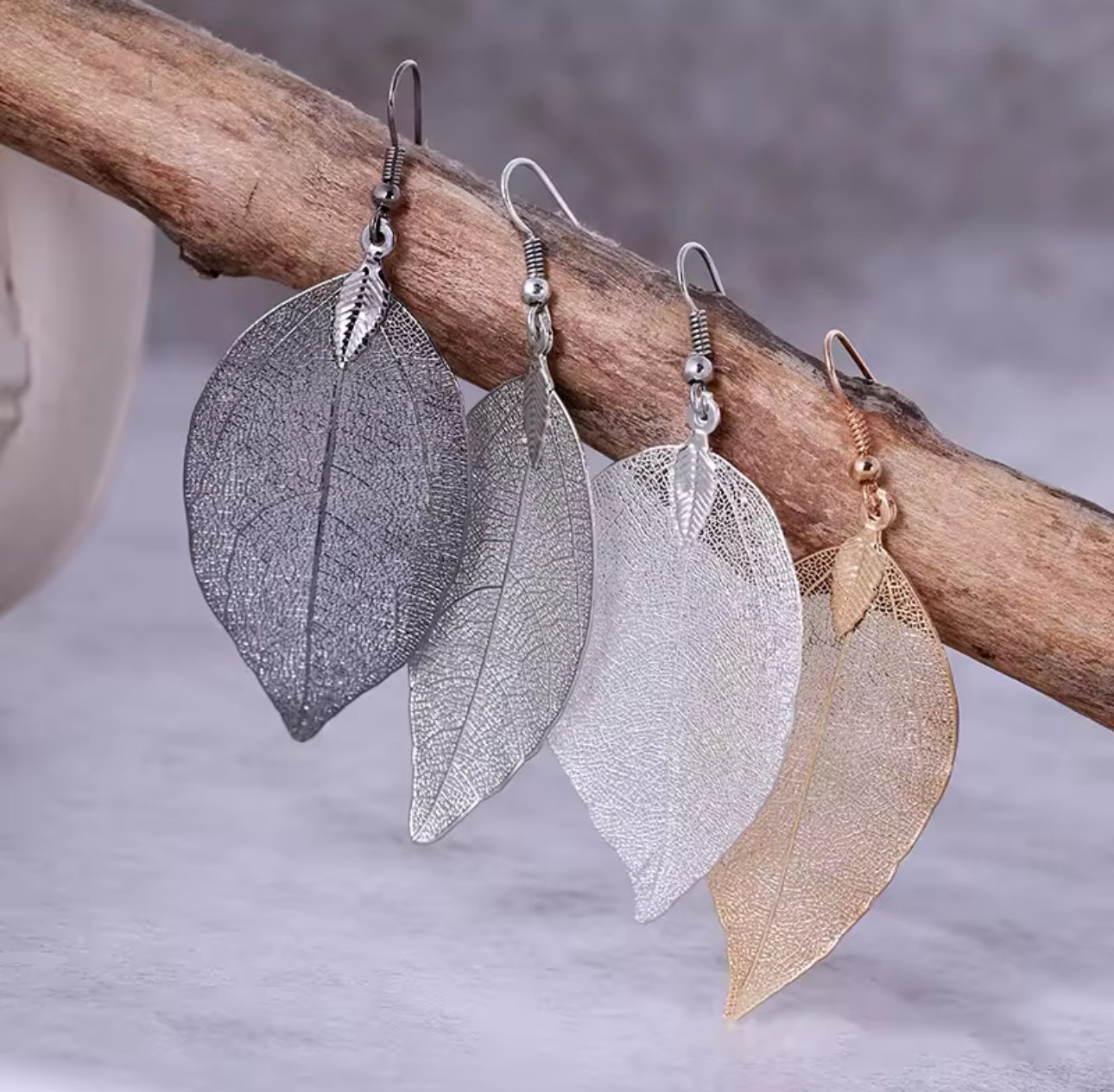 Pendientes Hoja Natural