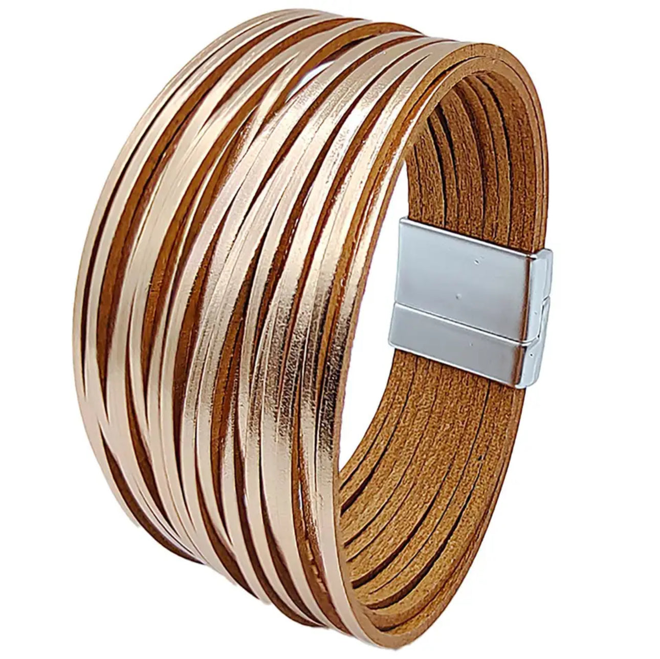 Brazalete tiras de cuero