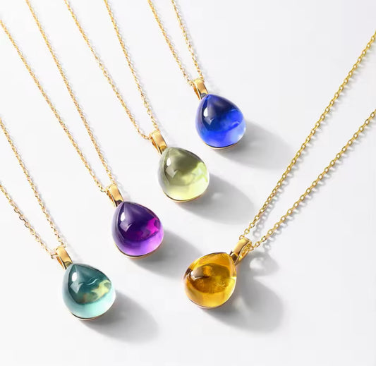 Collar dije gota cristal