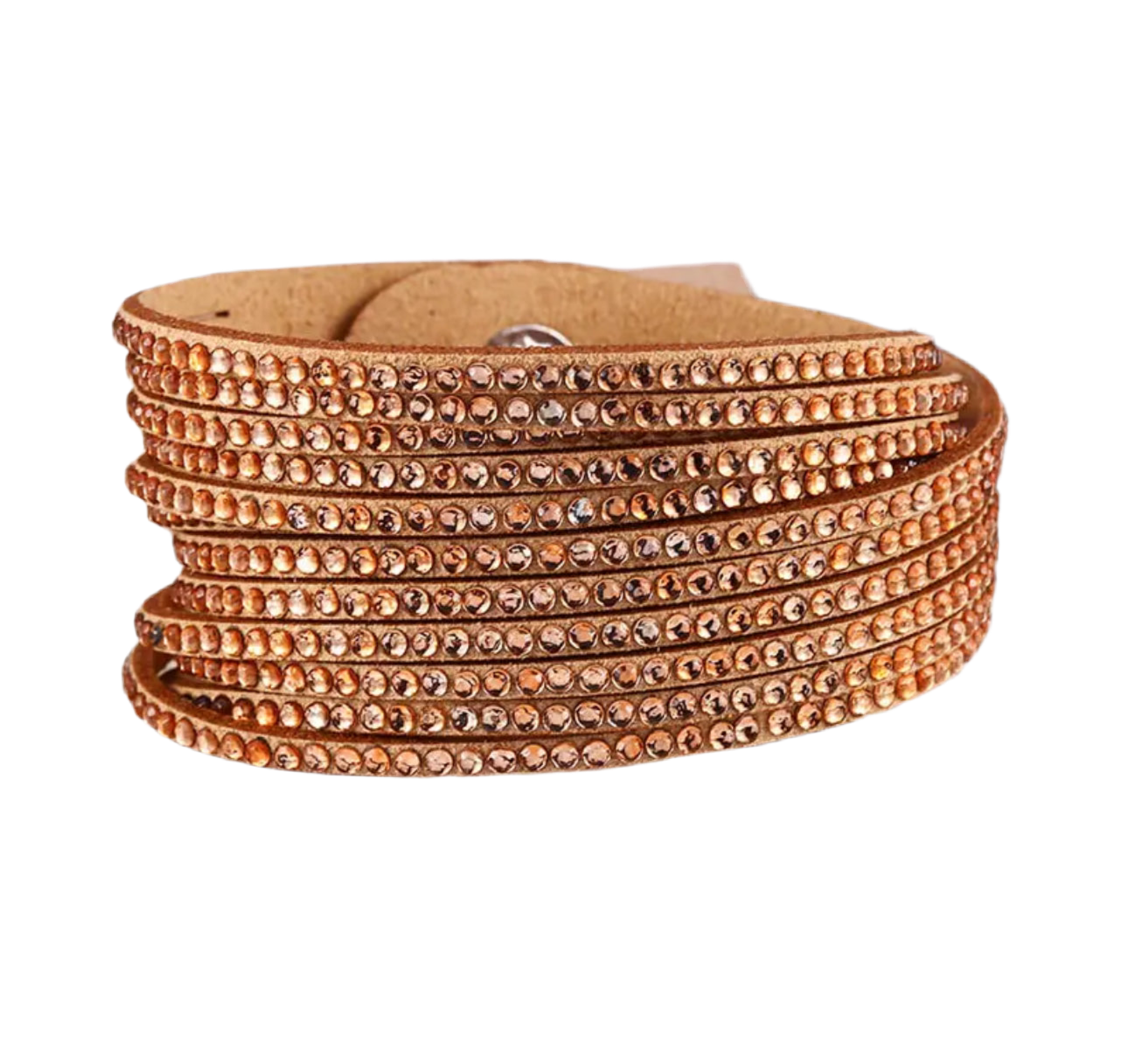 Brazalete tiras con apliaciones de cristales