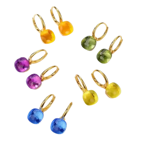 Aretes Topacio colores