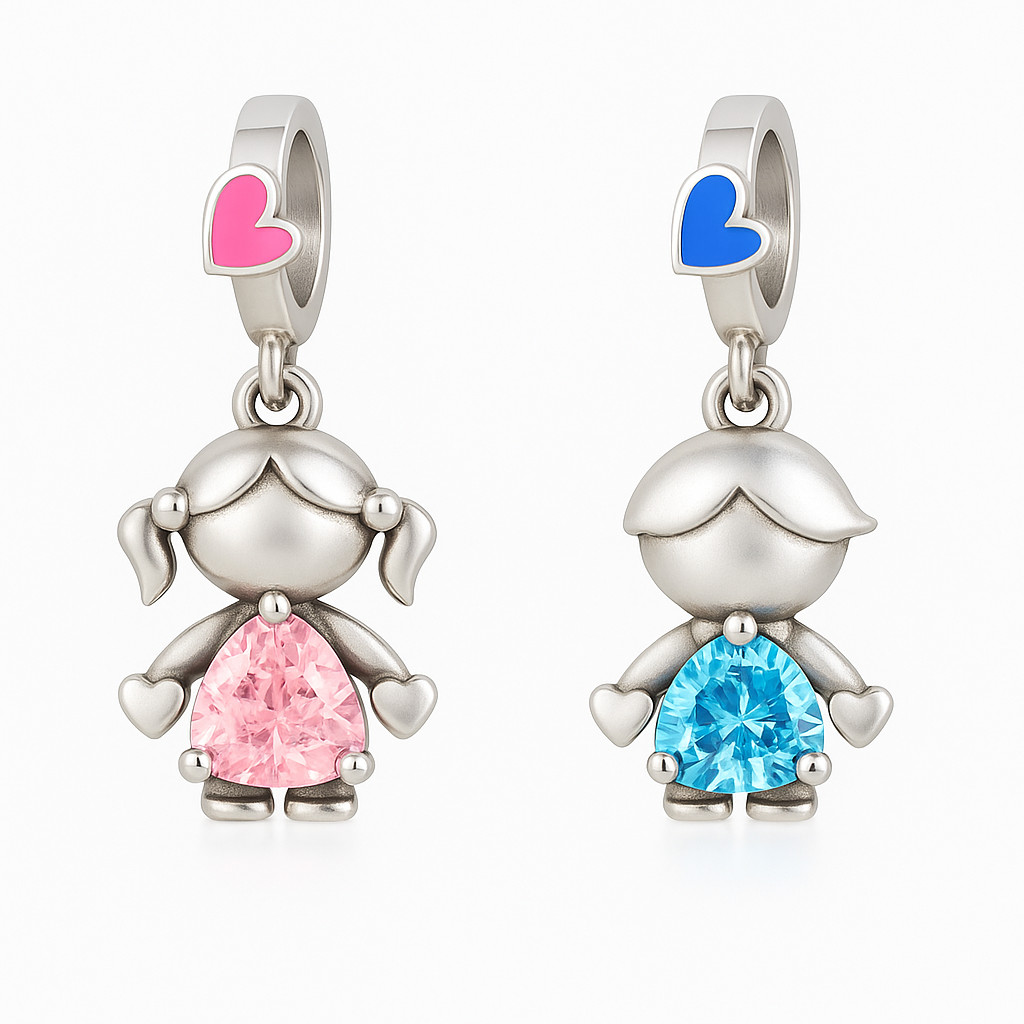 Charm niños corazón