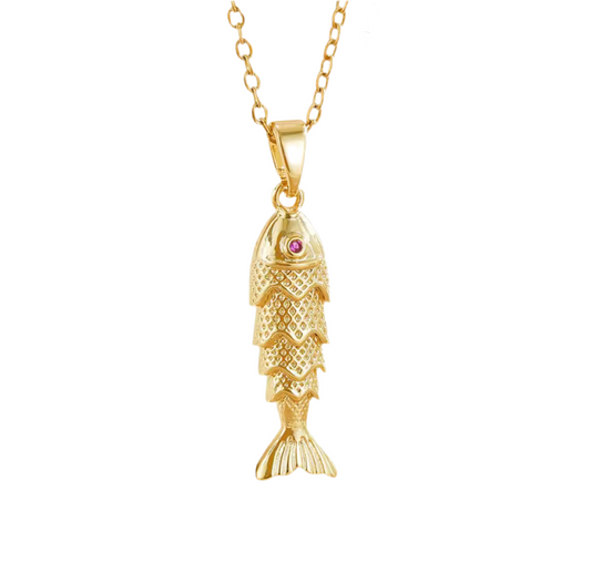 Collar pez colgante