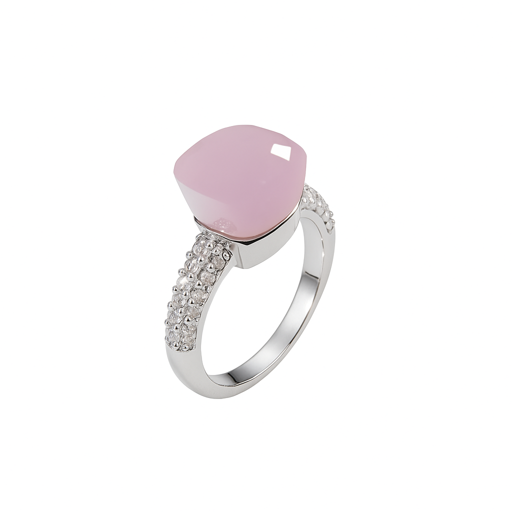 Anillo Topacio con circonia