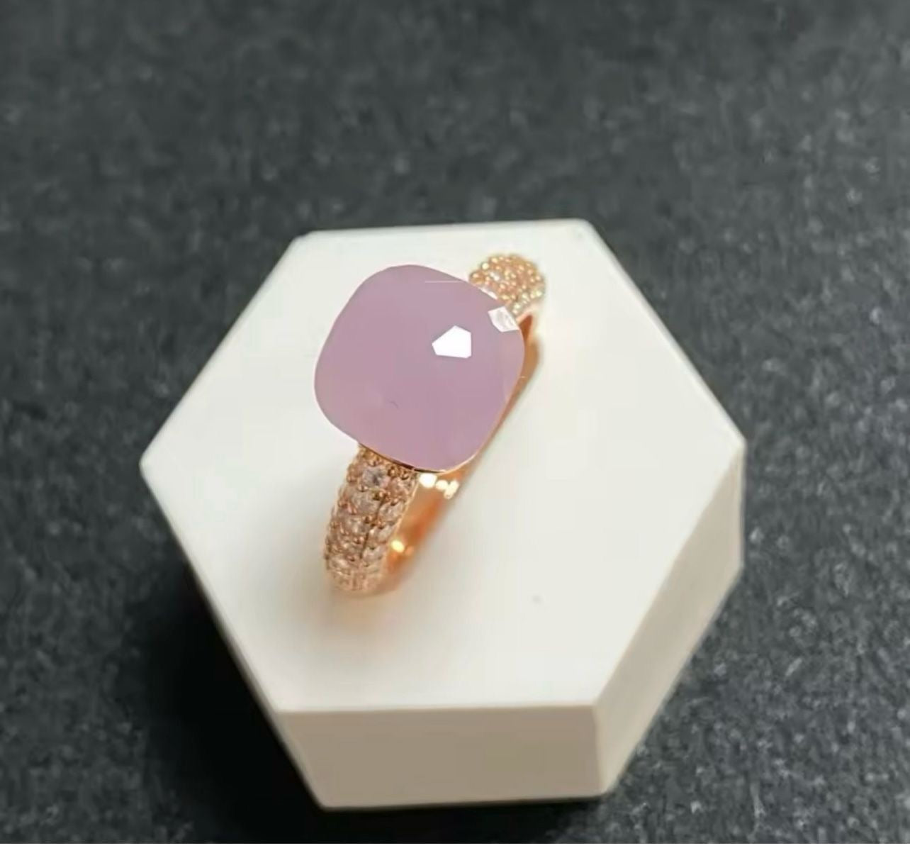 Anillo Topacio con circonia