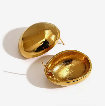 Aretes óvalos grandes