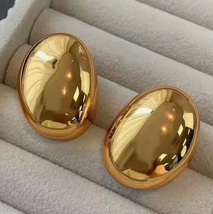 Aretes óvalos grandes