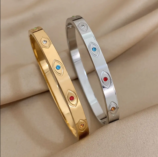 Pulsera ojitos circonia