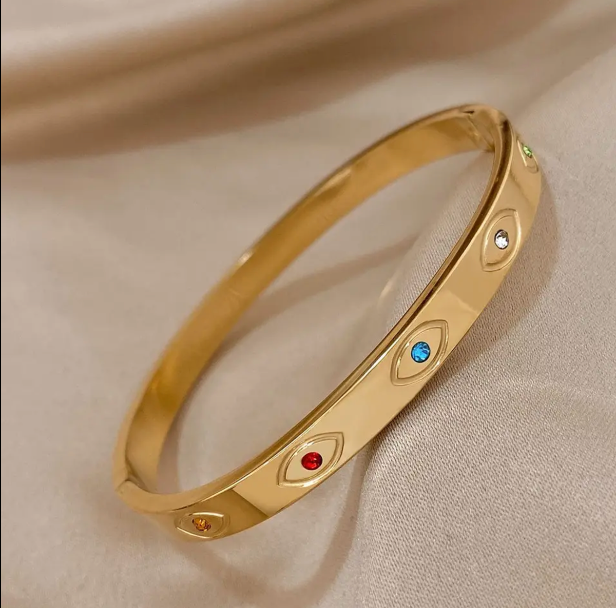 Pulsera ojitos circonia
