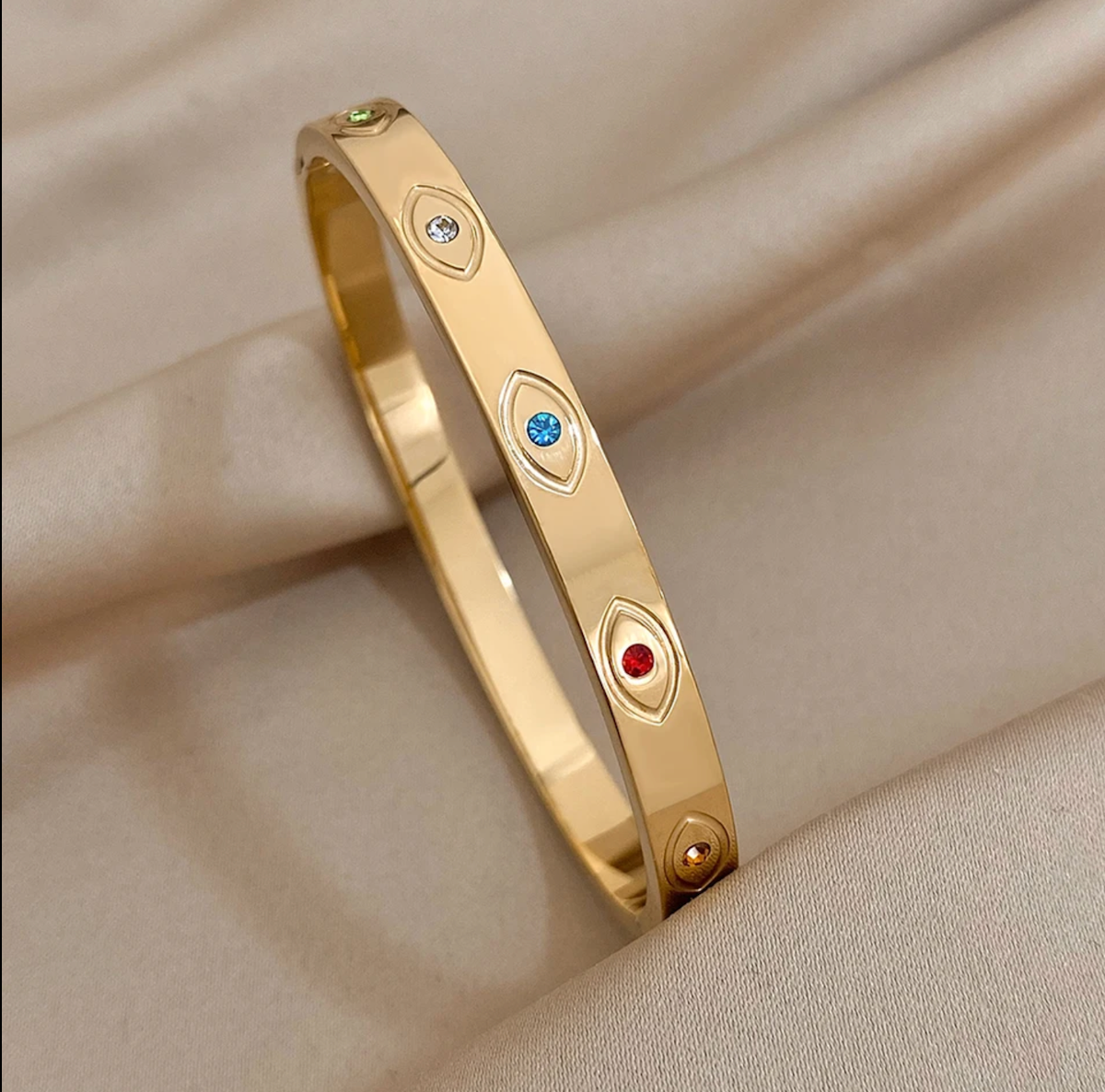 Pulsera ojitos circonia