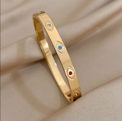 Pulsera ojitos circonia