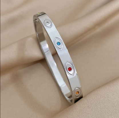 Pulsera ojitos circonia