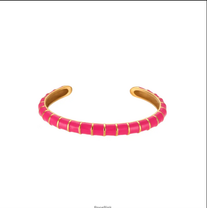 Brazalete metal colores delgado