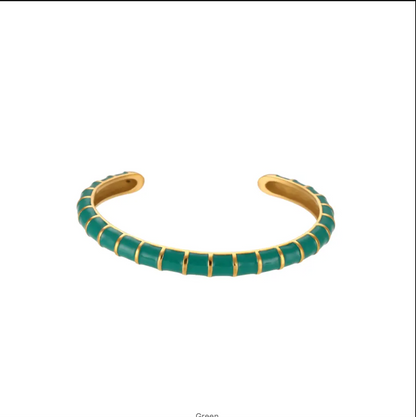 Brazalete metal colores delgado
