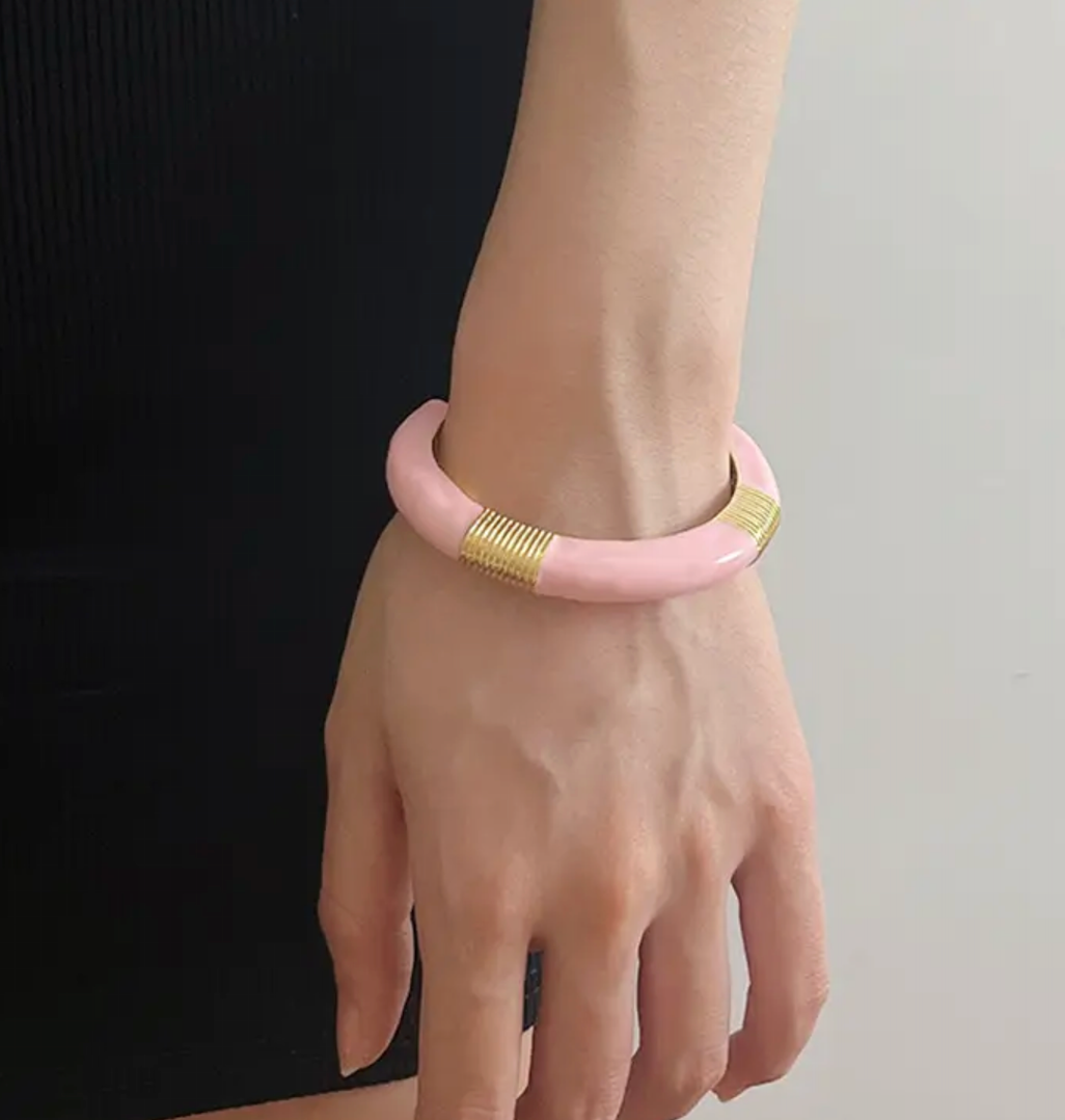 Brazalete metal colores grueso