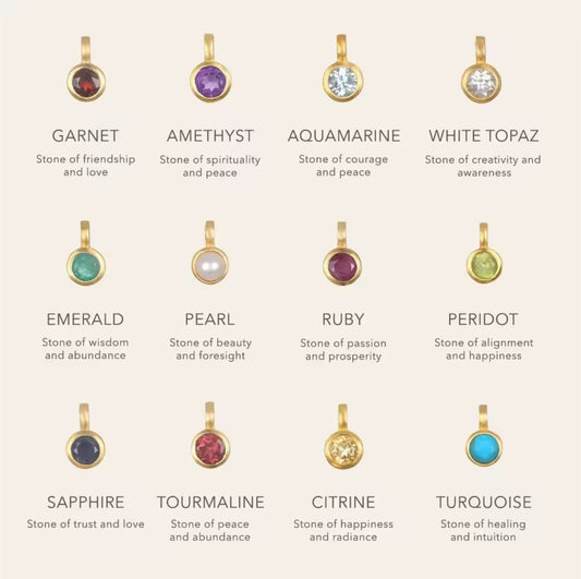 Birthstones charms