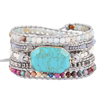 Pulsera Wrap: Serenity Stone