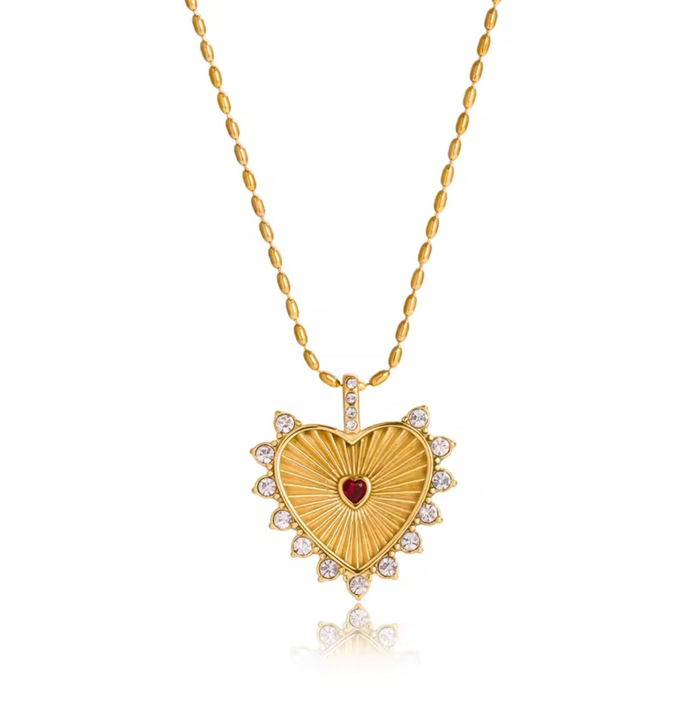 Collar Corazón dorado
