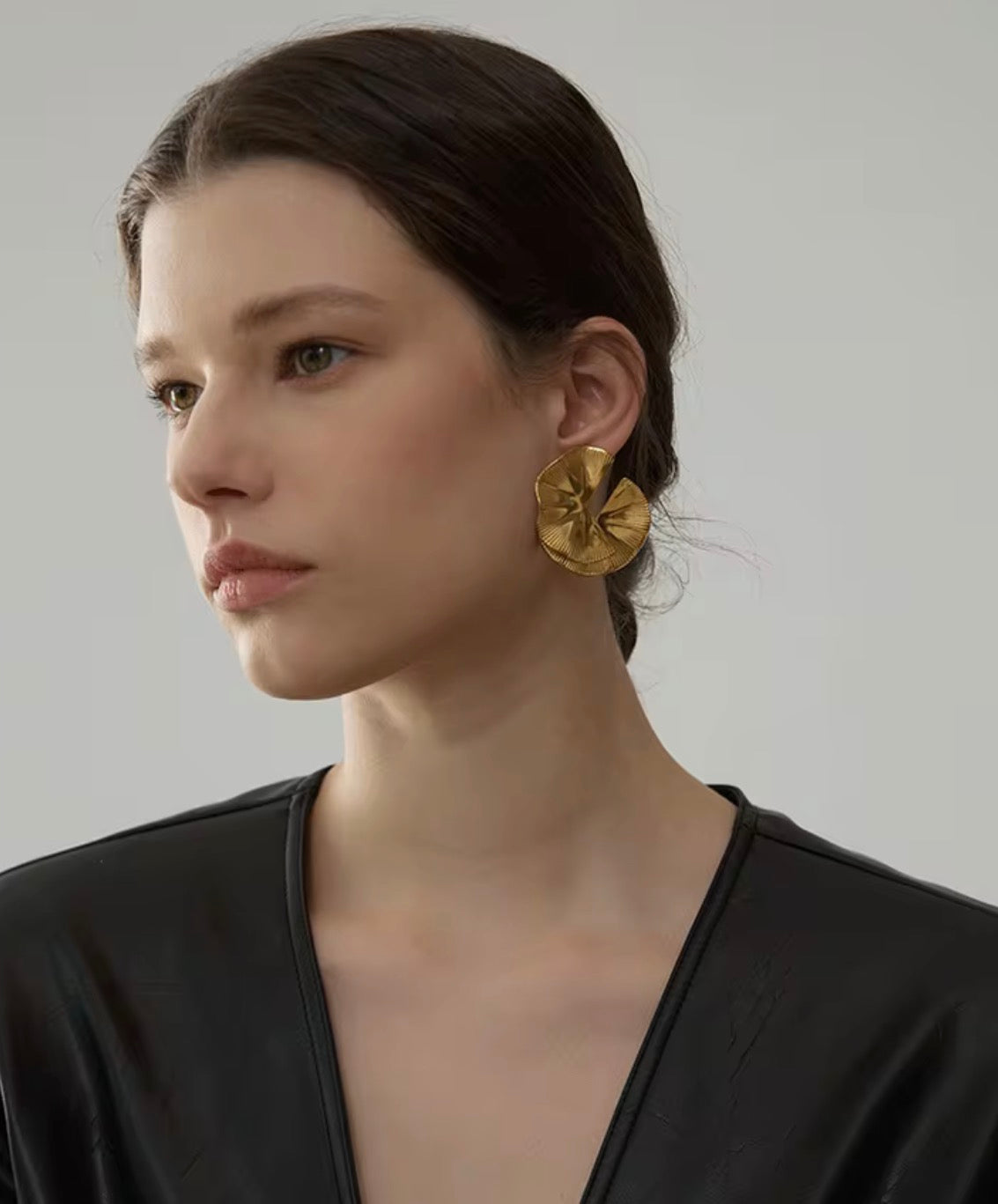 Aretes Flor de metal