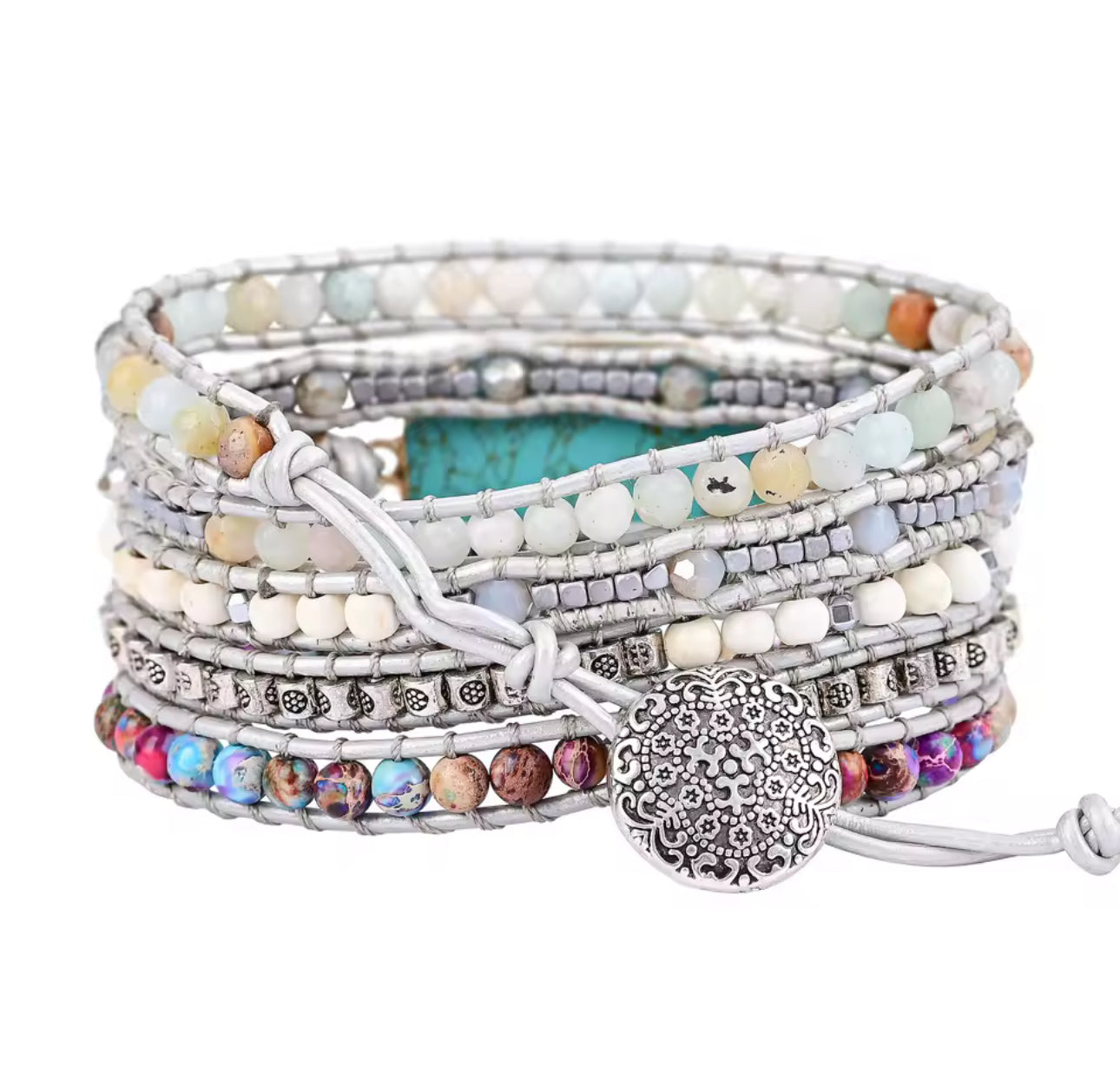 Pulsera Wrap: Serenity Stone
