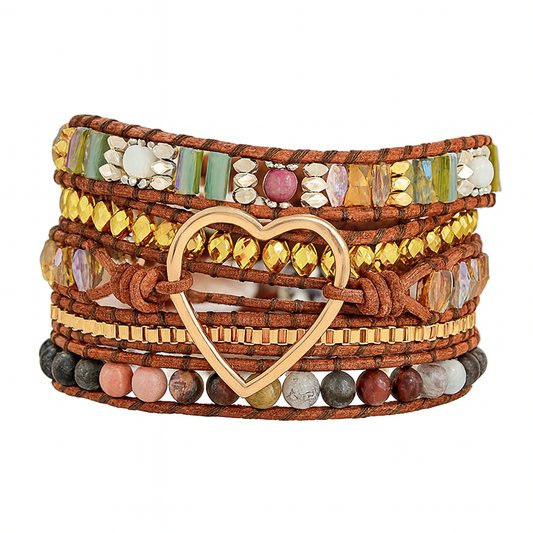 Pulsera Wrap: Friendship Heart