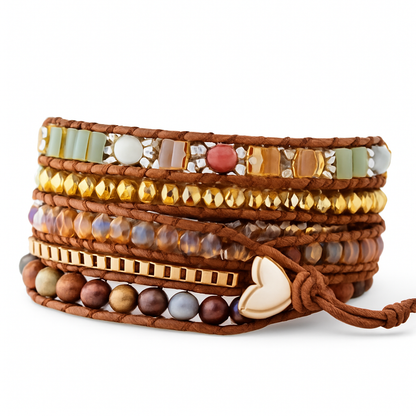 Pulsera Wrap: Friendship Heart
